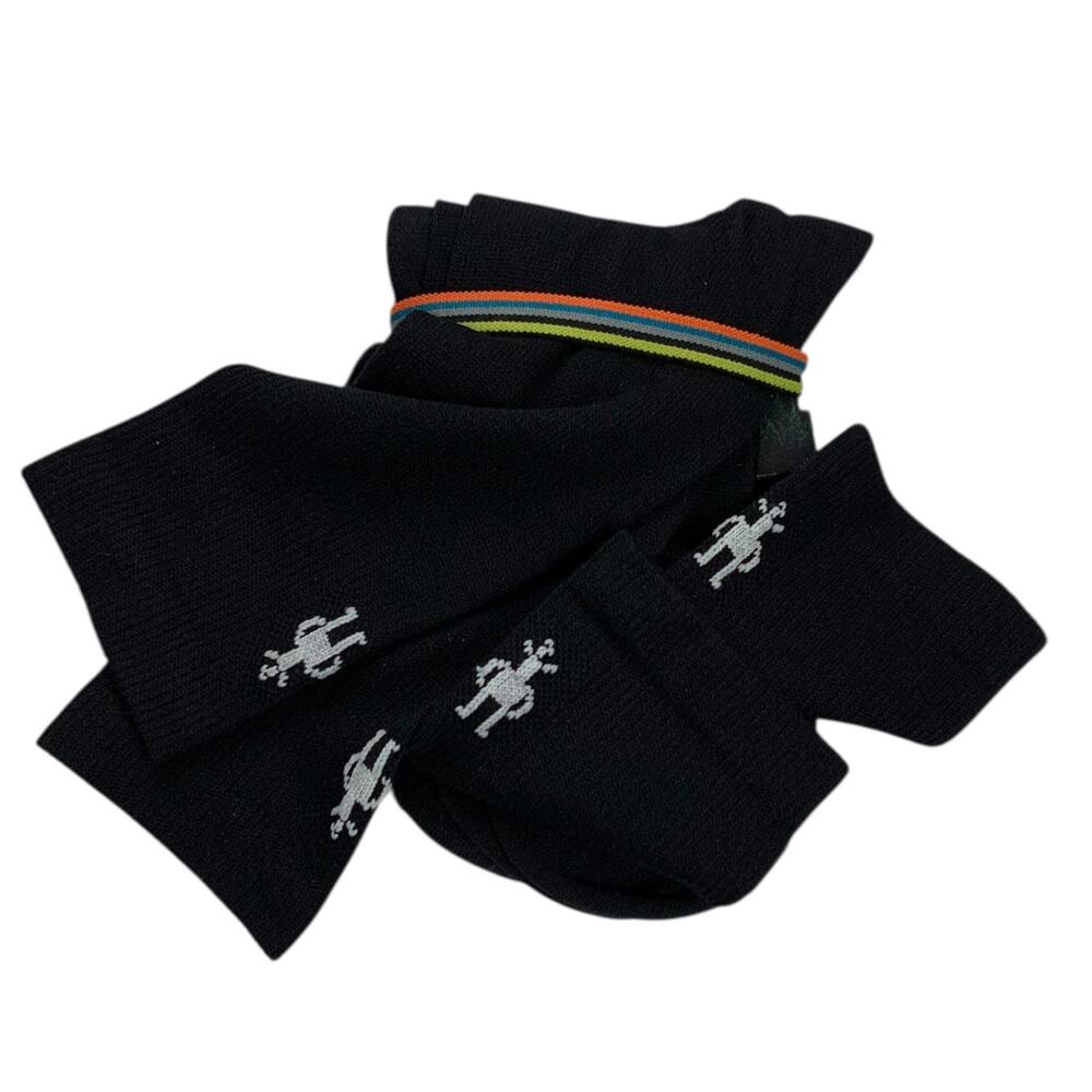 Smartwool Socks Black Crew Merino Wool Cushion Outdoor Hiking Adult 2 pairs